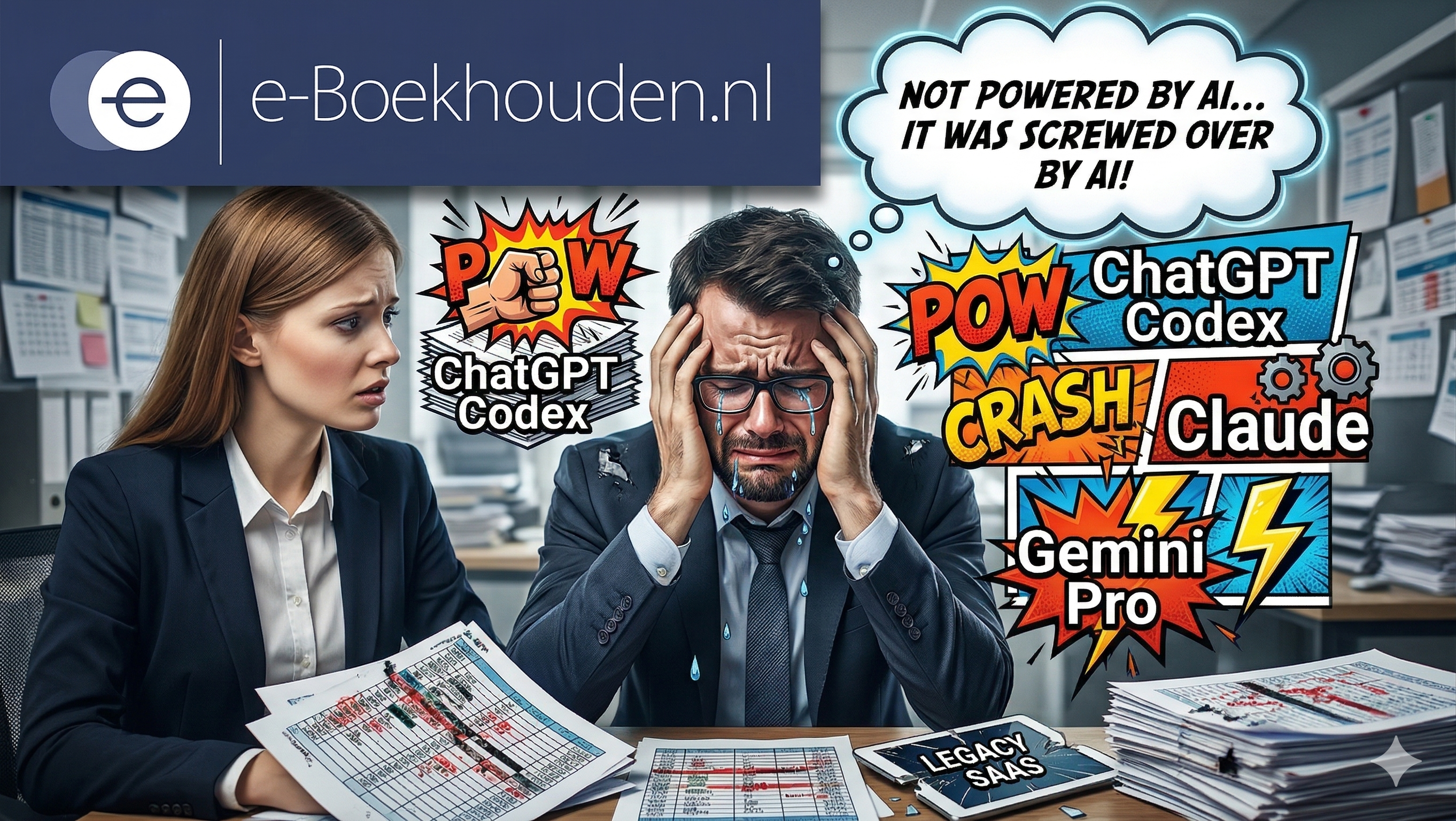 Humorous e-Boekhouden themed easter egg